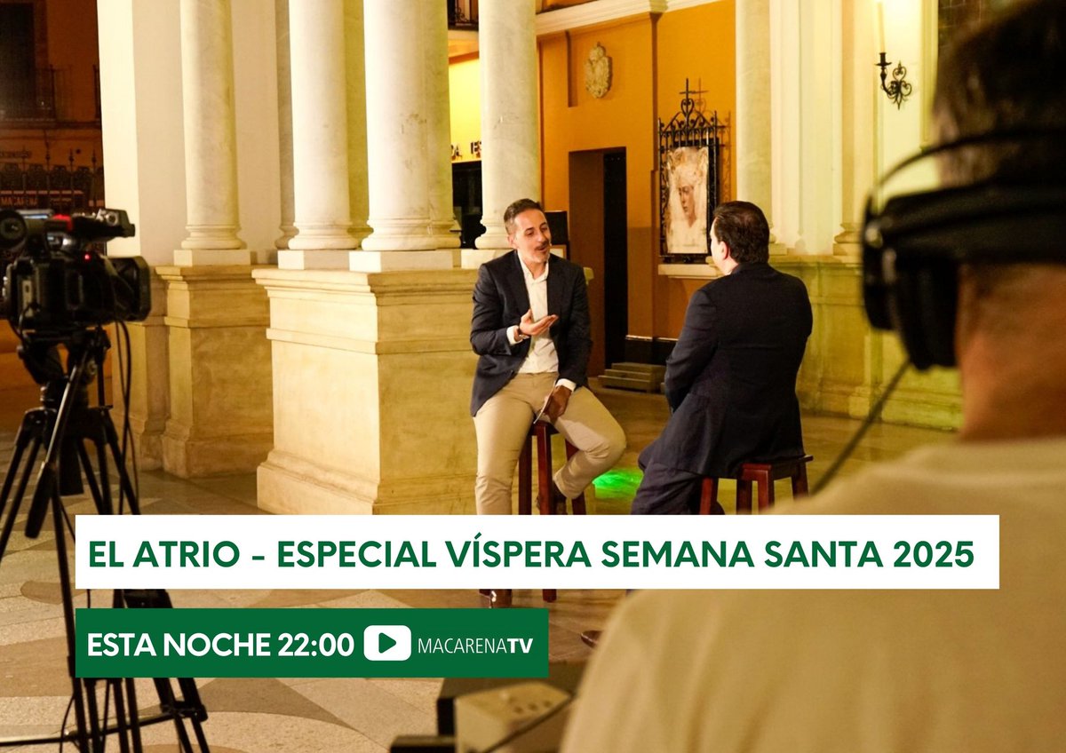 🟢 Especial #ElAtrio a partir de las 22:00 h 👇

youtube.com/live/RnTQzikwc…