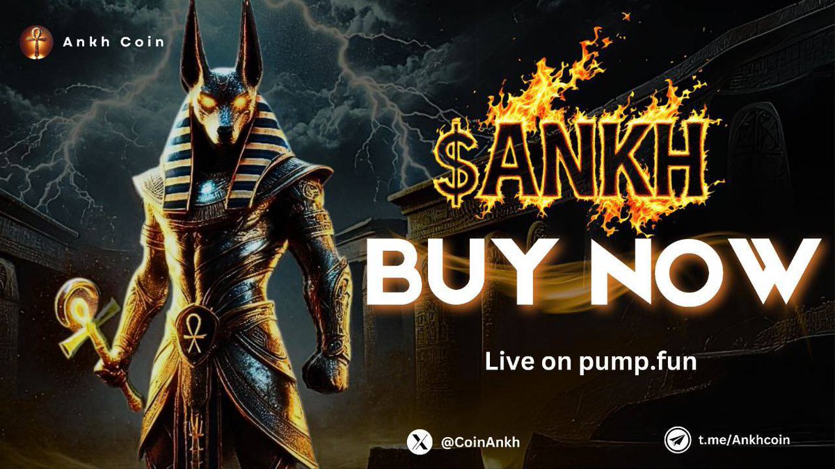 CoinAnkh's tweet photo. WE NEED YOU TO FOLLOW US ON TELEGRAM #ANKHCOIN 🖤✅✨
ANKH FAMILY COMMUNITY👇🏾
https://t.co/rYM65SqPxr https://t.co/XG0YEJmw2O
