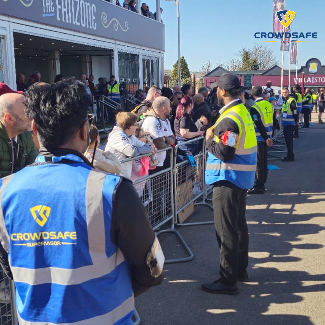 Keeping crowds safe &amp; secure at Villa Park.  

CrowdSafe UK provides expert crowd management services to ensure smooth matchdays &amp; a fantastic fan experience. Safety first, always! ⚽ 

#AstonVilla #CrowdManagement #SafetyFirst