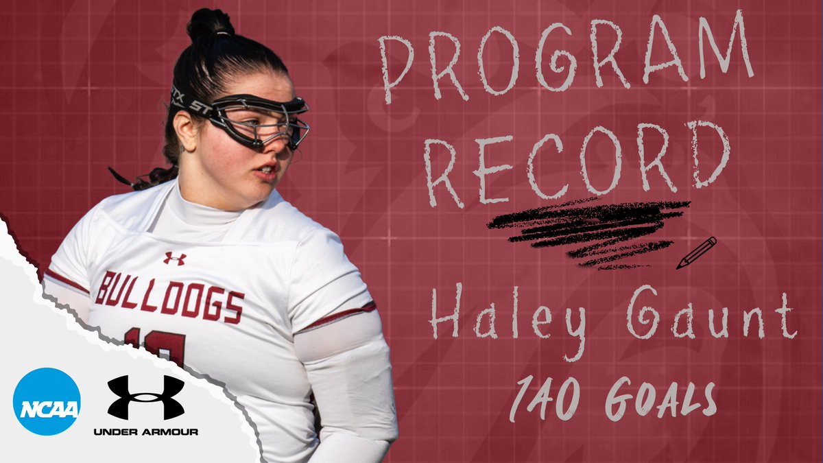 DeanAthletics's tweet image. GAUNT HAS DONE IT! 🚨
Congratulations to senior Haley Gaunt on breaking the program's all-time goals record yesterday!
#BulldogNation 🐾🥍