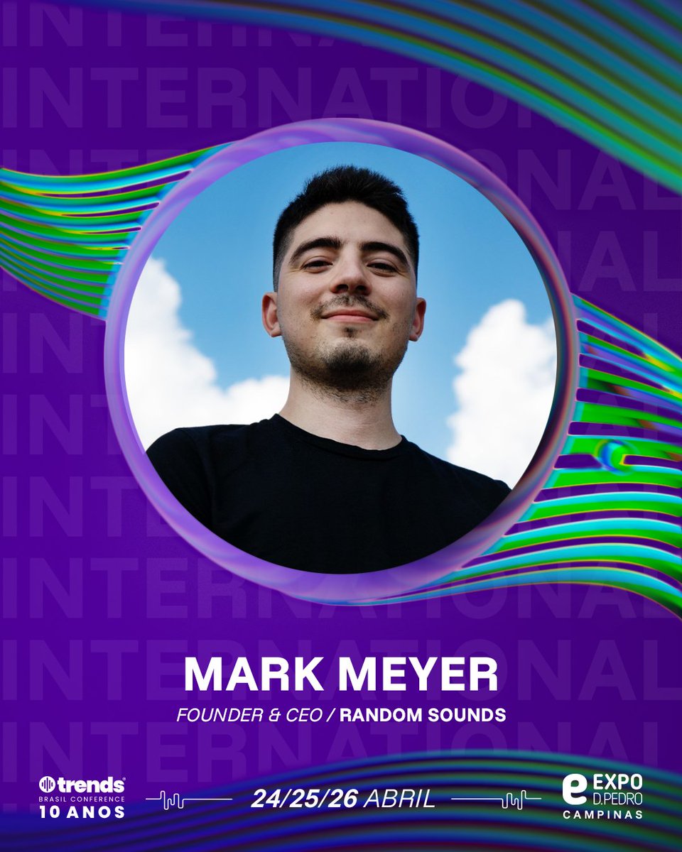 🎉 Random Sounds is heading to <a href="/trendsbrasilcon/">Trends Brasil Conference</a>  2025 — the top music industry event in Brazil.

Our Founder and CEO <a href="/markimeyer/">Mark Meyer</a>  will speak on digital distribution, monetization and the global Latin music market.

Read more: sounds.co/en/post/random…