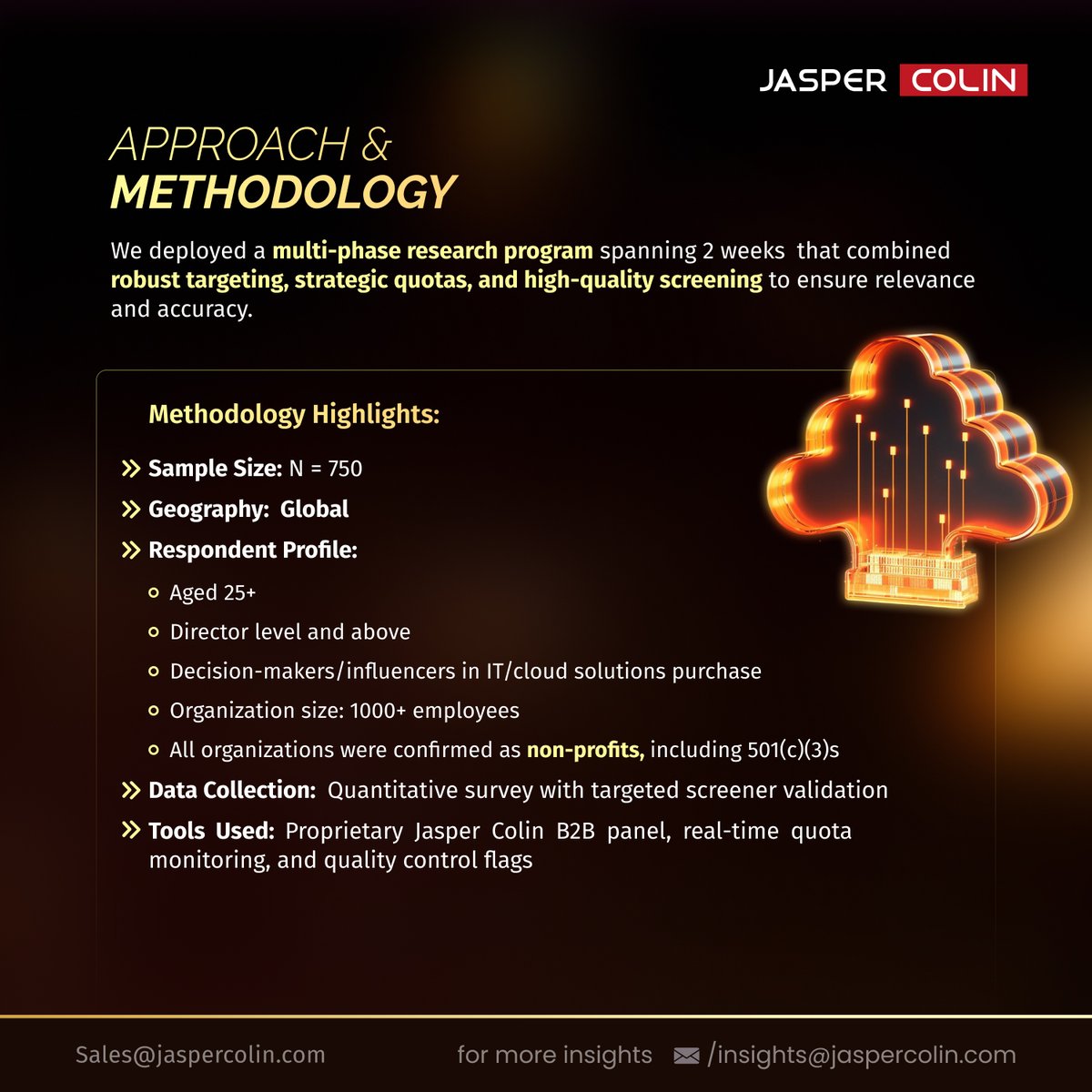 jaspercolin_res's tweet photo. In our latest B2B study, Jasper Colin partnered with a leading SaaS  provider to decode the tech adoption behavior of large non-profit  organizations. The findings? Eye-opening.

#JasperColin #DatatoDecision #B2BResearch #DigitalTransformation #CloudTechnology #AI #B2BInsights https://t.co/sUZ17vp0Um