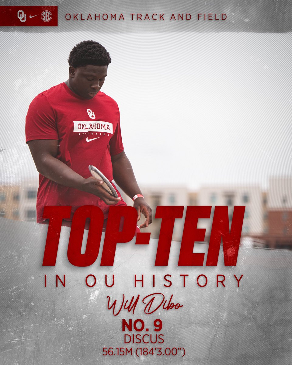𝙊𝙆𝙇𝘼𝙃𝙊𝙈𝘼 𝙊𝙐𝙏𝘿𝙊𝙊𝙍 𝙃𝙄𝙎𝙏𝙊𝙍𝙔 ☝️

Congratulations to these Sooners on the men’s side that earned spots on OU’s all-time performance list at the John Jacobs Invitational!