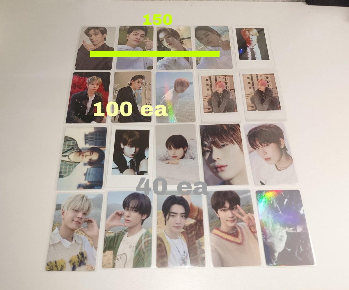 slcsunoo's tweet photo. #vneysells
WTS LFB ENHYPEN and BOYNEXTDOOR pcs

— see pic for prices
— 20pf
— payo
— maya payment
— free off enhypen pc
— flash

🏷️  taesan woonhak leehan jaehyun riwoo sungho jungwon sunoo heeseung ni-ki jay jake sunghoon photocards wtb lfs
Help rt po, @ENHYPENMARKETPH tysm! https://t.co/ihXXVEWaag