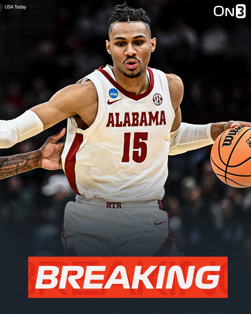 On3's tweet photo. BREAKING: Alabama forward Jarin Stevenson has entered the NCAA Transfer Portal with a "do not contact" tag, @petenakos reports. 

https://t.co/lRIfFqAri2