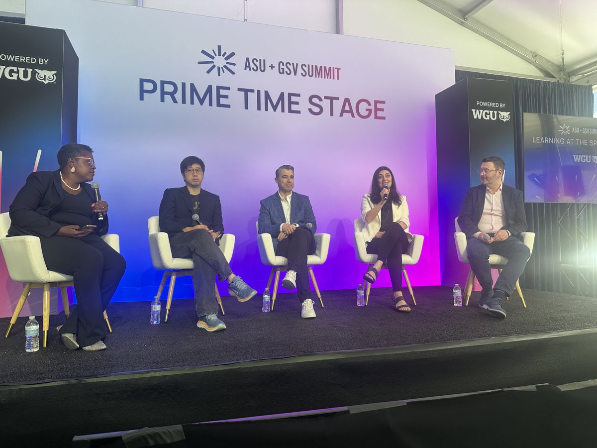 Today’s session with Michael Lysaght and Narine Hall explored how #AI 🤖 is driving personalized, holistic support in higher education. 🚀

Thanks to all who joined us! 👏

#EdTechCollective <a href="/asugsvsummit/">ASU+GSV</a>