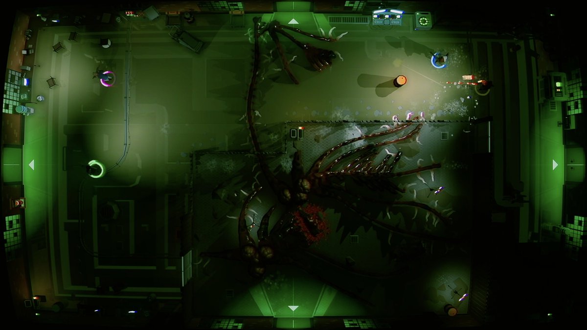DemonSporeGame's tweet image. Sometimes you're absolutely right to be afraid of your own shadow. #wishlistwednesday #indiegame