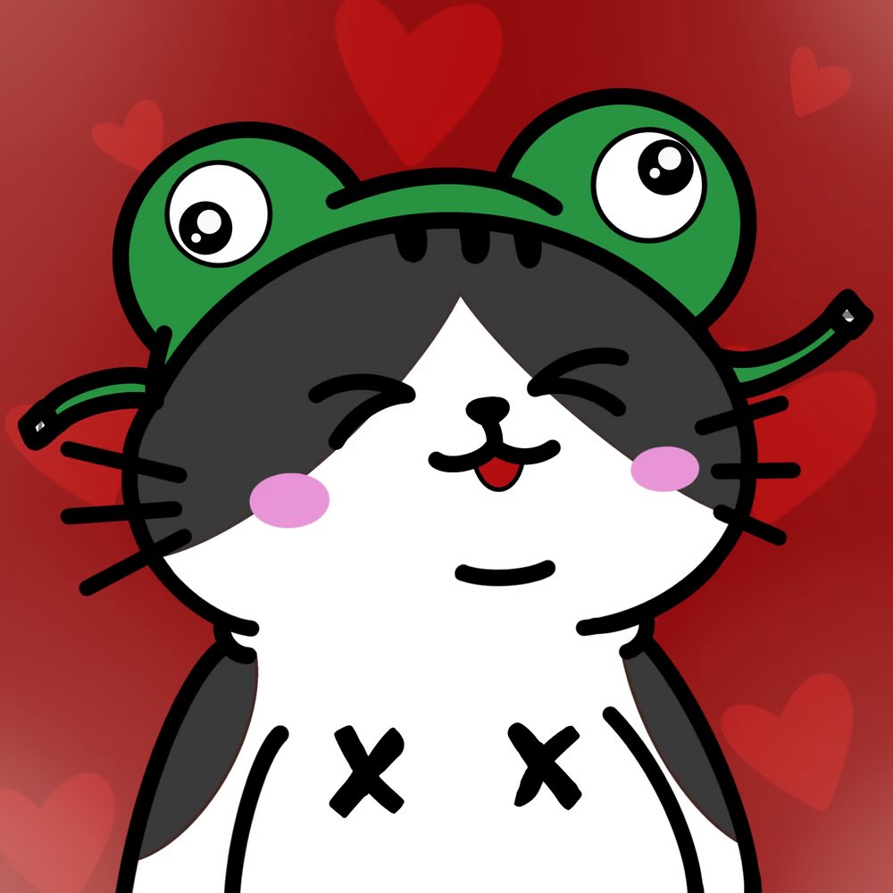 pudgycatsnft's tweet image. 🐸🐱 PUDGY CATS X TOAD FRENS COLLAB -  GIVEAWAY🐱🐸

Our first art collab is here! How to enter giveaway:

Follow @pudgycatsnft and @toadfrens 
Like, repost and tag 2 friends in comments!

Ends Sunday April 13 at 12 PM CST. 
5 winners+ First place also gets a Toad Fren!

More