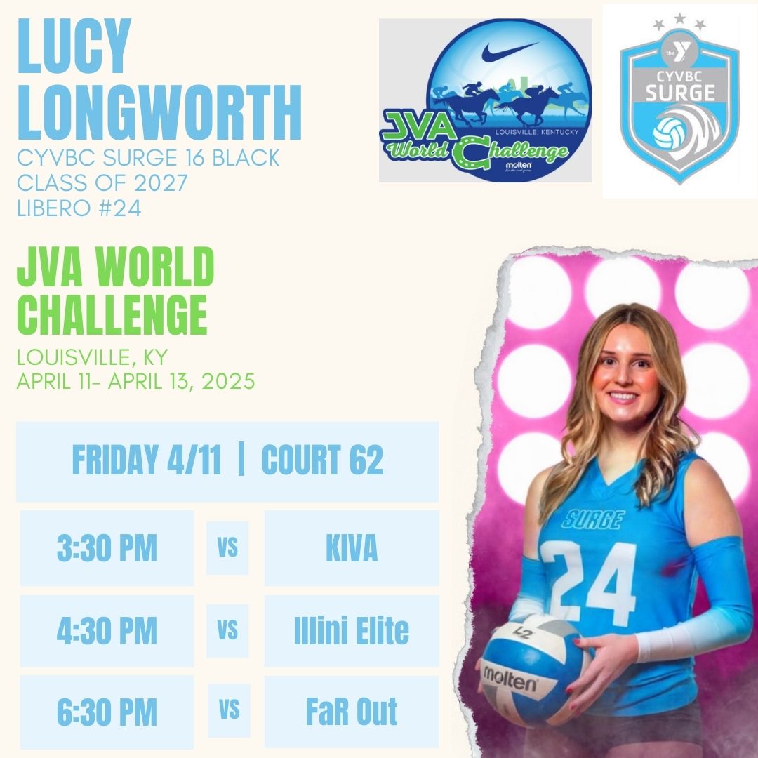 JVA World Challenge 16 open schedule! <a href="/jvavolleyball/">JVA</a> <a href="/CYVBCsurge/">CYVBC Surge</a> <a href="/PrepDig/">Prep Dig 🏐</a> <a href="/PrepDigOH/">Prep Dig Ohio</a>