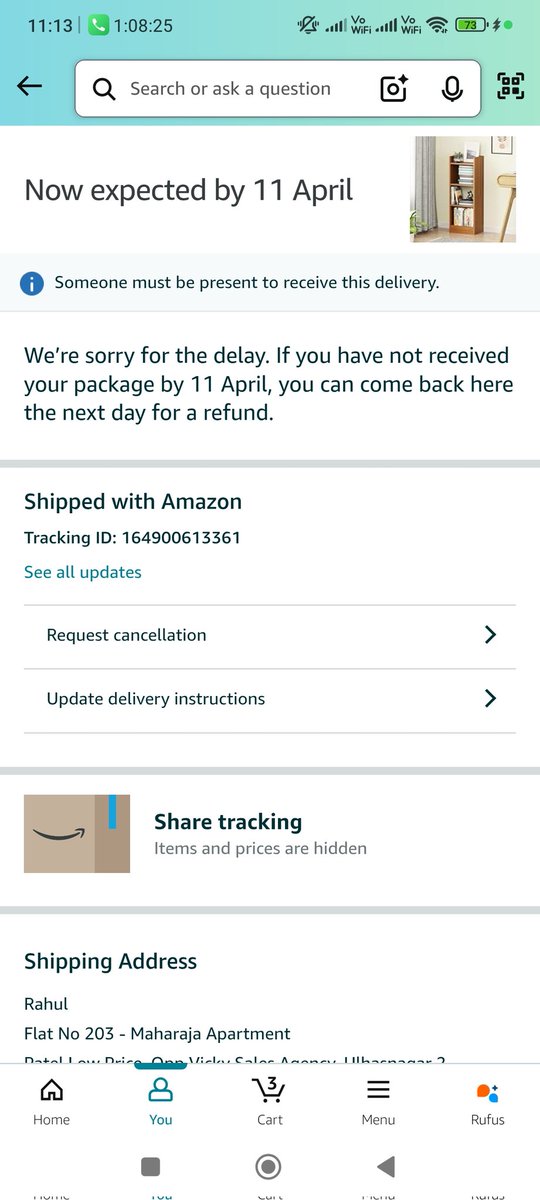 MrSitpal's tweet photo. Hi @amazonIN you moron has messed up my order and your customer support agents are worst... I can use you for wrongful promises @jagograhakjago this is how customers are treated nd wrong promises are being made https://t.co/u5BmkcRAIU