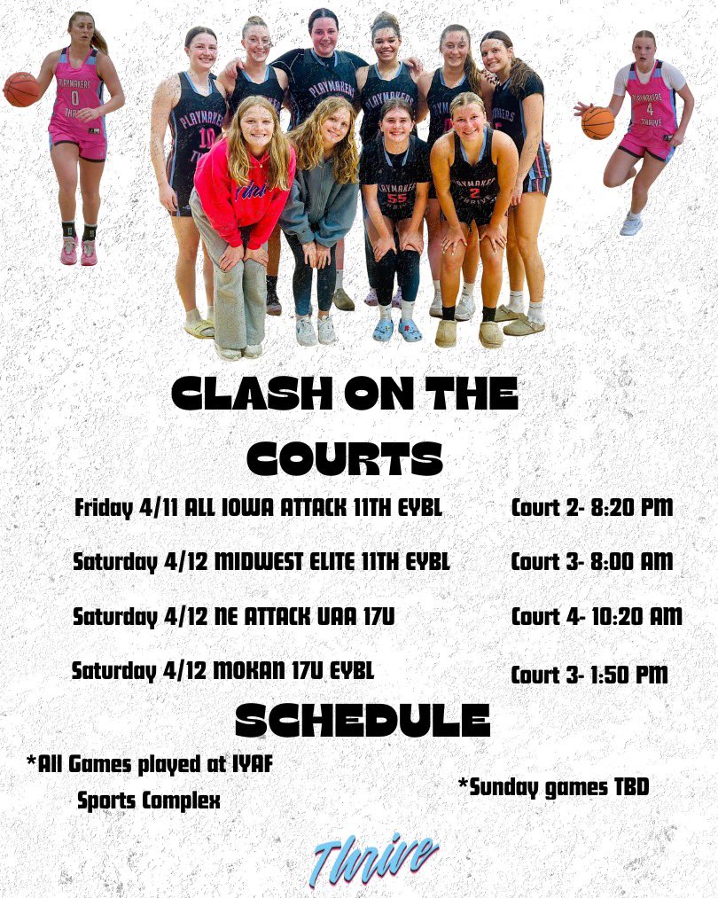 Wi Playmakers THRiVE Basketball (@thrivewi) on Twitter photo Never be afraid to test yourself vs some of the best!
Challenge accepted 🙌
TY <a href="/elliebuss4/">ellie buss</a> for the graphic work! Never be afraid to test yourself vs some of the best!
Challenge accepted 🙌
TY <a href="/elliebuss4/">ellie buss</a> for the graphic work!
