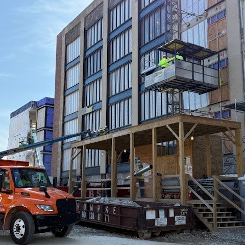 OhioStateFOD's tweet image. Kristin Poldemann, associate vice president of FDC, took a walkthrough of the BMEC project today.