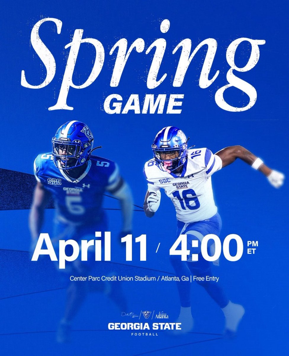 Jayson Michel (@jaysonmich5) on Twitter photo I will be in attendance for the <a href="/GeorgiaStateFB/">GSU Football</a> spring game this upcoming Friday #NewATLANTA 🖤💙!
<a href="/DellMcGee/">Dell McGee</a> <a href="/JBrecruitingATL/">Joshua Bailey</a> <a href="/Dameyunecraig16/">Dameyune Craig</a> <a href="/CoachJMcDuffie/">CoachJDuff</a> <a href="/des_bowles/">coach bowles™</a> <a href="/mobounce2dounce/">mobounce2dounce</a> I will be in attendance for the <a href="/GeorgiaStateFB/">GSU Football</a> spring game this upcoming Friday #NewATLANTA 🖤💙!
<a href="/DellMcGee/">Dell McGee</a> <a href="/JBrecruitingATL/">Joshua Bailey</a> <a href="/Dameyunecraig16/">Dameyune Craig</a> <a href="/CoachJMcDuffie/">CoachJDuff</a> <a href="/des_bowles/">coach bowles™</a> <a href="/mobounce2dounce/">mobounce2dounce</a>