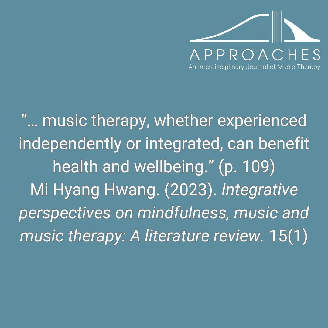 Celebrating World Music Therapy Week 2025!

📖journals.qmu.ac.uk/approaches/art…

#ApproachesJournal #WorldMusicTherapyWeek #MusicTherapy