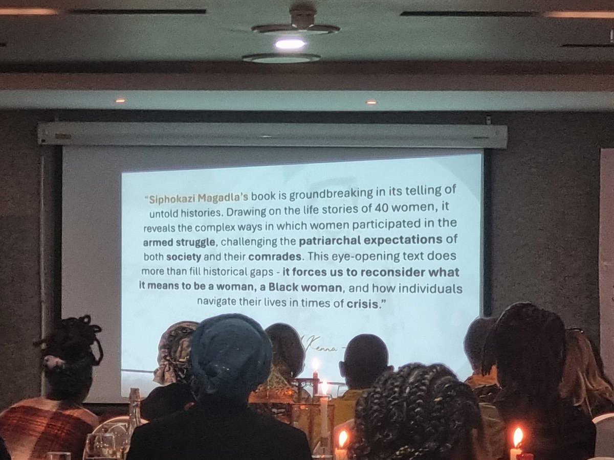 SABooksellers's tweet photo. Wonderful to see Prof Siphokazi Magadla's book" Guerrilas and Combative Mothers: Women and the Armed Struggle in South Africa" published by @UKZNPress being recognised @ASSAf_Official @dstigovza at the #ASSAf #HumanitiesBookAwards https://t.co/OTz4nrFZg0