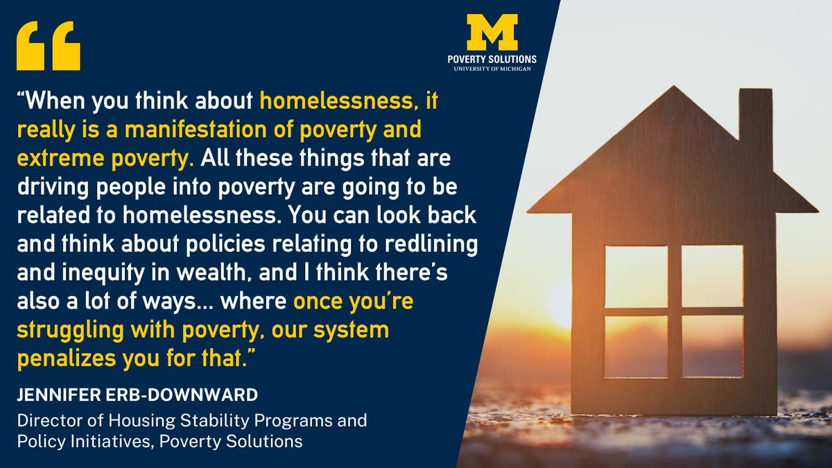 In this article, <a href="/michigandaily/">The Michigan Daily</a> explores the homelessness crisis in Ann Arbor &amp; Washtenaw County, speaking with local advocacy leaders &amp; U-M researchers like Poverty Solutions' Jennifer Erb-Downward. myumi.ch/NrmpE #Homelessness