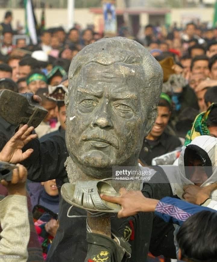 الحمدُ لله الذي أرانا ذُلّ صَدام وزَبانيَتهُ في الدنيا قبل الآخرة

 #صدام_حسين