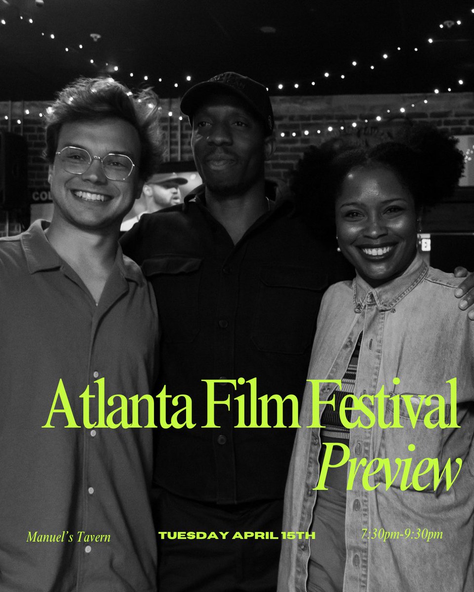 Next week at Manuel's Tavern, it's the biggest Eat, Drink &amp; B-Indie of the year as we preview the 49th Annual Atlanta Film Festival! Join our own Jon Kieran and Astin Rocks. as they give you a sneak peek into what to expect from #ATLFF25.