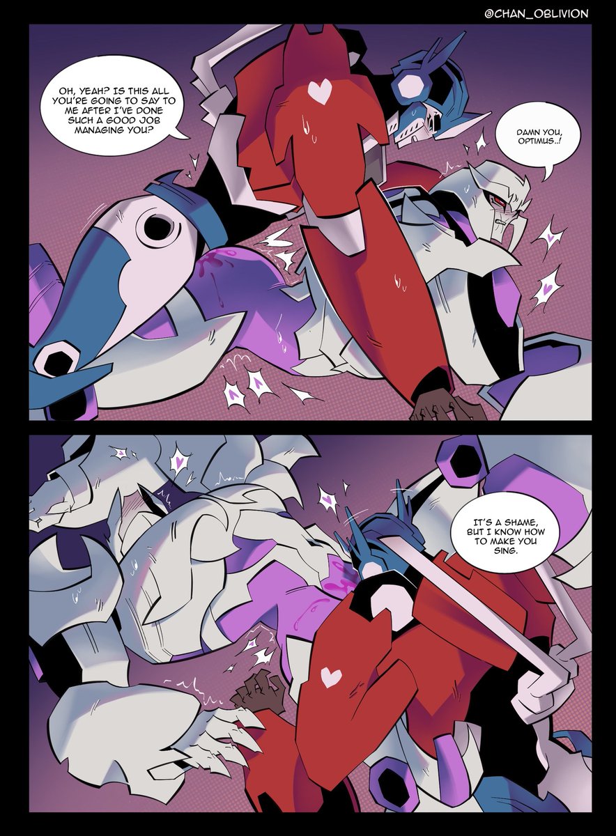 chan_oblivion's tweet photo. "Even Primes need to enjoy their free time" 💓 
(I'm finally back with this comic, thanks everyone for waiting!)

#megop #opmeg #valveplug #tfp https://t.co/1SVFMJ4hWc