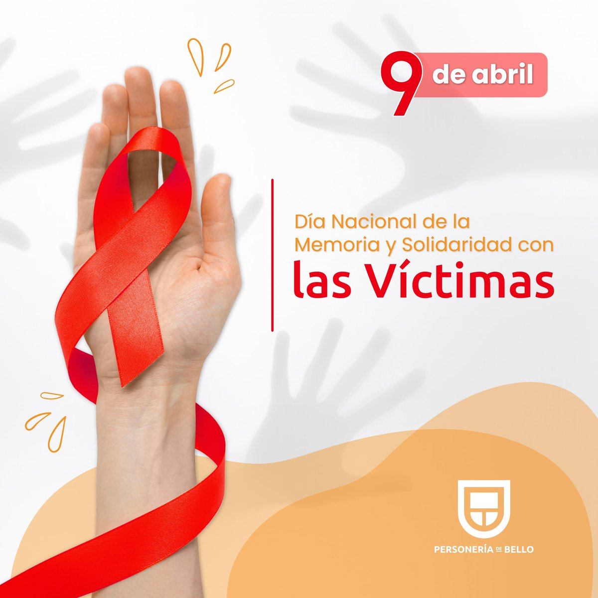 Hoy 9 de abril, conmemoramos el Día Nacional de la Memoria y Solidaridad con las Víctimas del Conflicto Armado. 🙏🏻

Nos unimos al llamado por la verdad, la justicia, la reparación integral y la no repetición. 🙌🏼