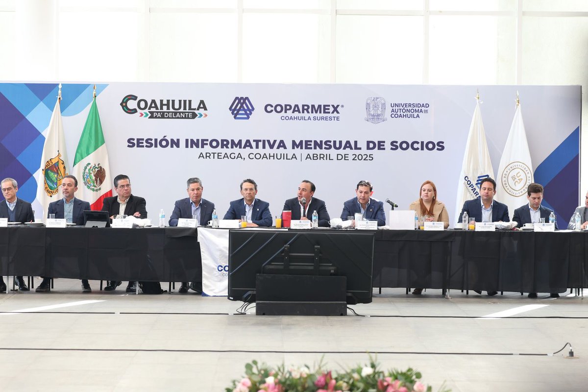 Ante los cambios de los acuerdos comerciales a nivel  internacional, seguimos cerrando filas junto con la IP coahuilense para fortalecer la economía de nuestro Estado. (1/2)
