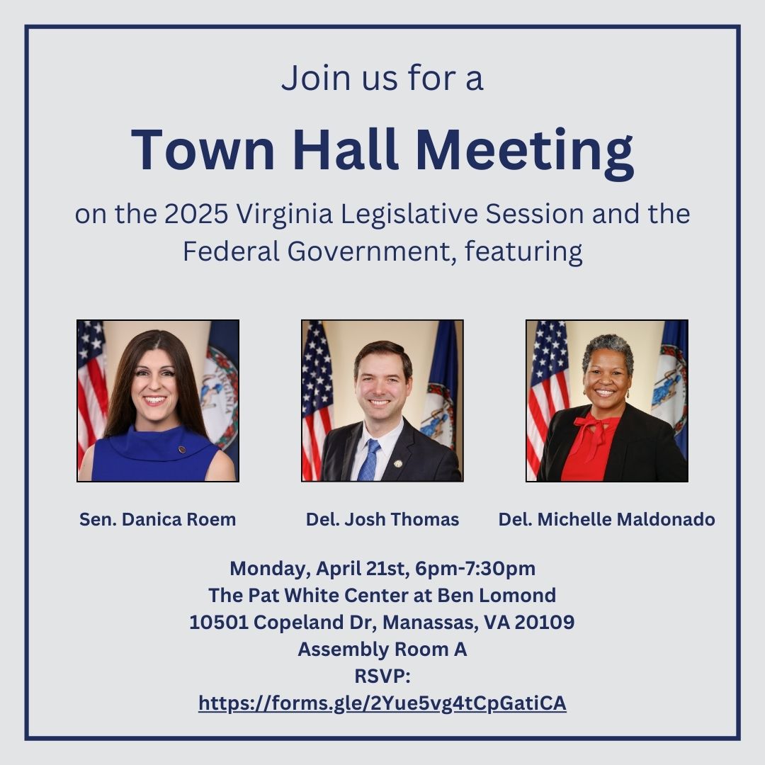VA_JET's tweet photo. Join @pwcdanica, @MichelleforVA, and I for a town hall Monday 4/21 to hear more about VA’s focus on federal funding and workforce reductions.
If you’d like to join, you can RSVP Here: https://t.co/yiMWbBwvkO https://t.co/7hmB6J4mXf