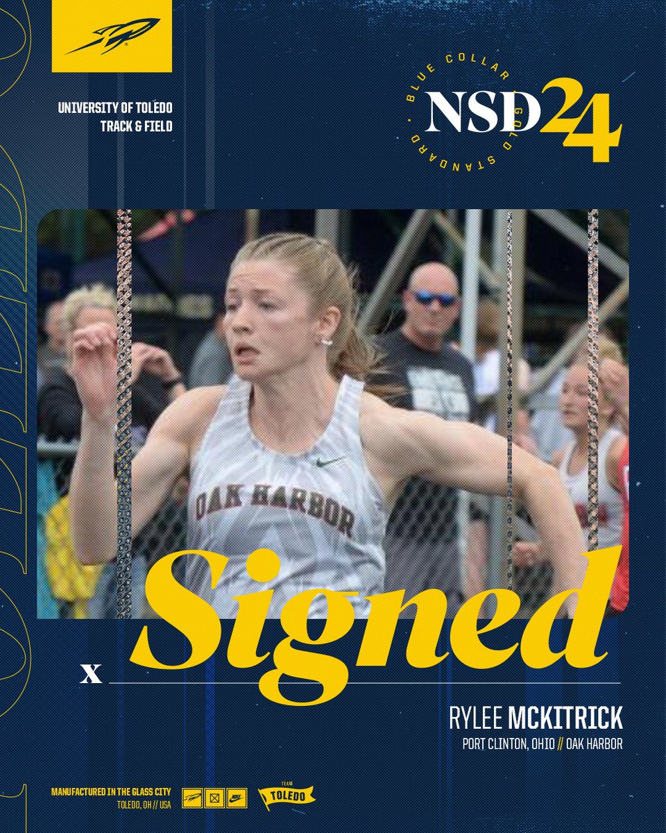 ToledoXCTF's tweet image. Welcome to Toledo, Rylee!

📍 Port Clinton, Ohio
🎓 Oak Harbor HS
👟 Sprints

#TeamToledo