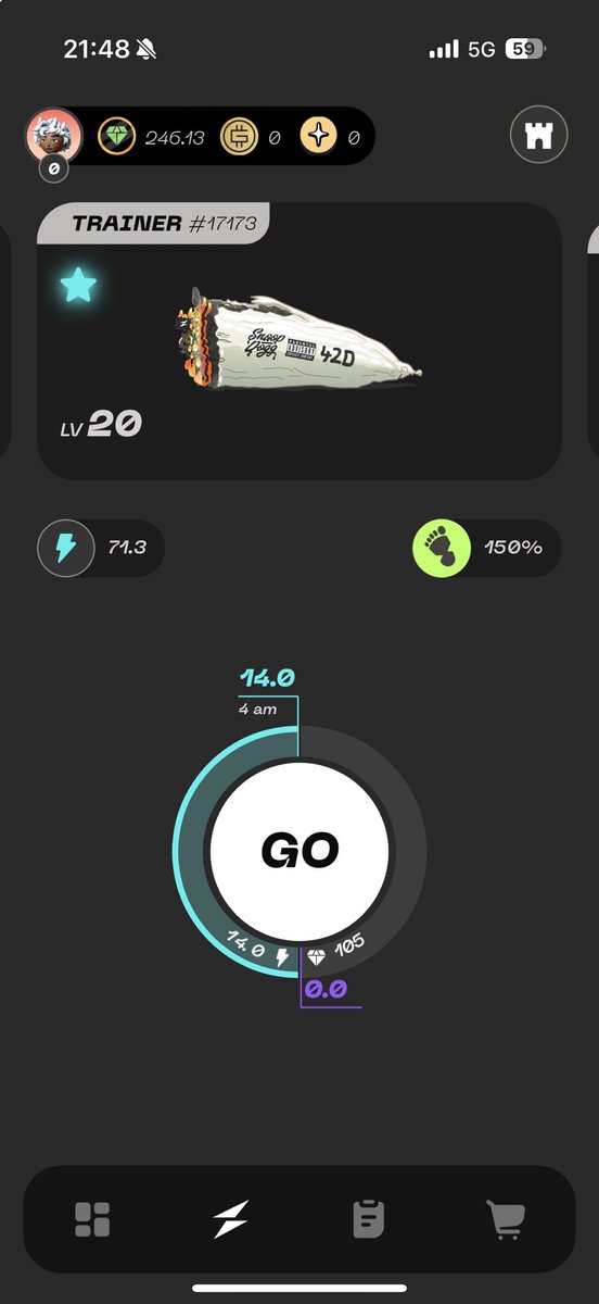 balbesenok's tweet image. i can’t walking on iphone but i want to #GGT  0.30 today 😍!!!  #STEPNGO