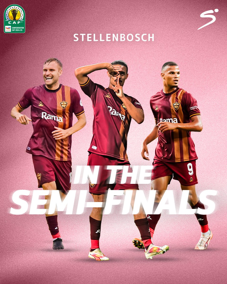 SSFootball's tweet photo. Sihle Nduli's goal sends Stellenbosch to the #TotalEnergiesCAFCC semi-final🤩🍇 https://t.co/KuXPDNWOFd