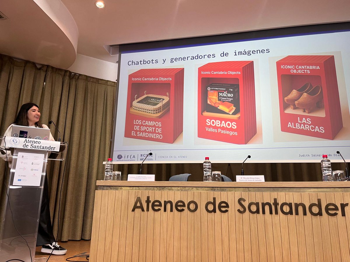 IFCA Advanced Computing and e-Science Group (@ifca_computing) on Twitter photo Hoy nuestra compaรฑera Judith estรก en <a href="/AteneoSantander/">Ateneo de Santander</a>, hablando de #InteligenciaArtificial #IA y de como nuestro mรณvil puede llegar a saber mรกs de nosotros que nosotros mismos Hoy nuestra compaรฑera Judith estรก en <a href="/AteneoSantander/">Ateneo de Santander</a>, hablando de #InteligenciaArtificial #IA y de como nuestro mรณvil puede llegar a saber mรกs de nosotros que nosotros mismos