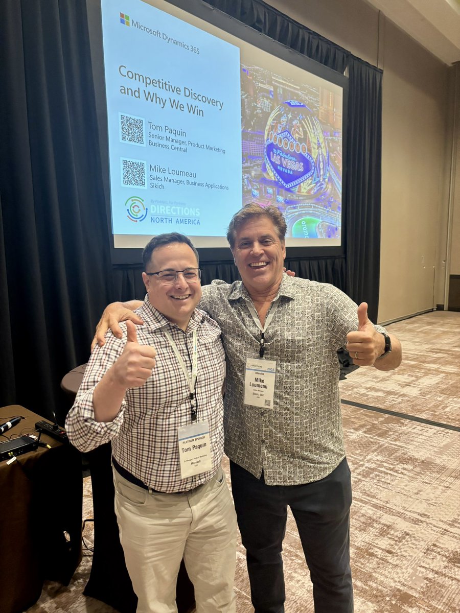 WesternCSM's tweet photo. Join Tom Paquin from #Microsoft and Mike Loumeau with Sikich in room Agave 6 to learn Competitive Discovery and Why We Win starting now #DirectionsNA #DirectionsNA2025 https://t.co/aKIM4WfT1n
