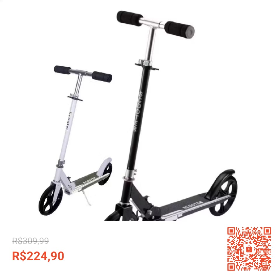 Geiversonsantos's tweet photo. Confira Patinete Infantil Menina Menino Radical Dobrável 2 Rodas Alumínio com 27% de desconto! Somente R$224,90. Encontre na Shopee https://t.co/PJXki6GysS https://t.co/NvnH1BNkvV