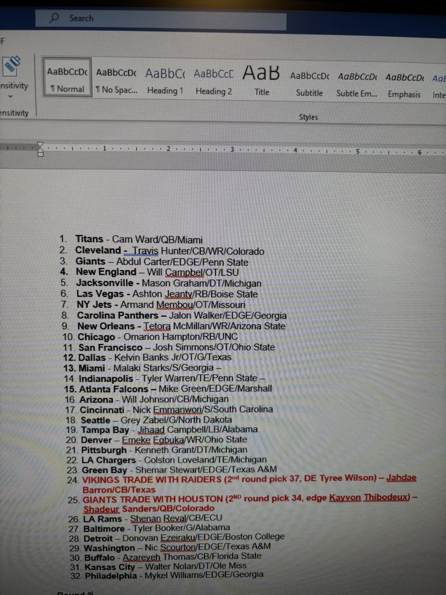 GiantsAngry's tweet image. 3 round mock draft 
#giants #NFLDraft #Sanders