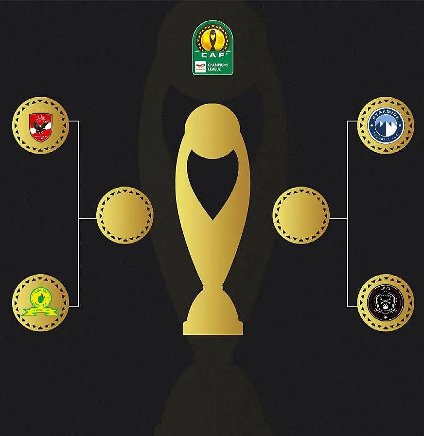 Alfred29551500's tweet photo. 🇿🇦 South African clubs will play against Egyptian clubs in the champions league semifinals!

🇿🇦 Mamelodi Sundowns against Ahly🇪🇬 
🇿🇦 Orlando Pirates against Pyramids 🇪🇬

Although I don't like pirates but this is good for South African football ✅ https://t.co/3WRaga7bbp
