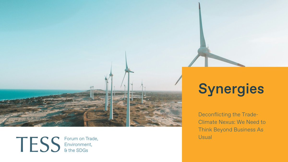 Forum on Trade, Environment & the SDGs (@tessforum) on Twitter photo <a href="/TESSForum/">Forum on Trade, Environment & the SDGs</a> is pleased to share this Synergies article by Trevor Sutton <a href="/trevorcsutton/">Trevor Sutton</a> <a href="/ColumbiaUEnergy/">Center on Global Energy Policy</a> sharing his views on why:
➡️ The global trading system must evolve to meet the #ParisAgreement goals.
➡️ The tendency of climate policies to generate trade tensions is a <a href="/TESSForum/">Forum on Trade, Environment & the SDGs</a> is pleased to share this Synergies article by Trevor Sutton <a href="/trevorcsutton/">Trevor Sutton</a> <a href="/ColumbiaUEnergy/">Center on Global Energy Policy</a> sharing his views on why:
➡️ The global trading system must evolve to meet the #ParisAgreement goals.
➡️ The tendency of climate policies to generate trade tensions is a