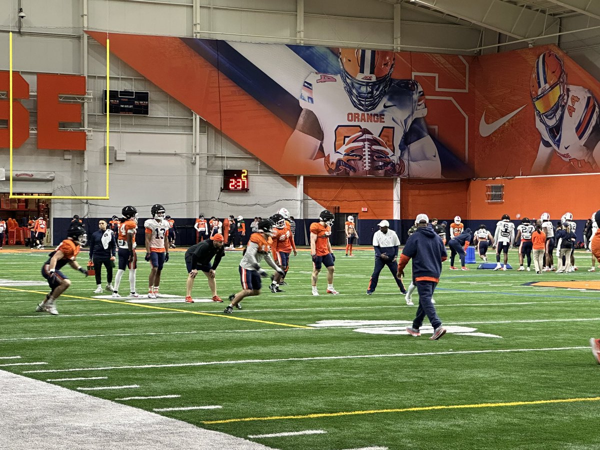 Had a great time this past weekend watching a <a href="/CuseFootball/">Syracuse Football</a> practice. Really enjoyed watching practice and learning more. Thank you to <a href="/allpraisesdue7/">Stack Williams</a> for the invite! Thank you to <a href="/WRCoachmj/">Mike Johnson</a> for the talk! Can’t wait to be back for summer camps. 

<a href="/PenfieldPatrio1/">Penfield Patriots Football</a> <a href="/CoachBianchi10/">Anthony Bianchi</a>