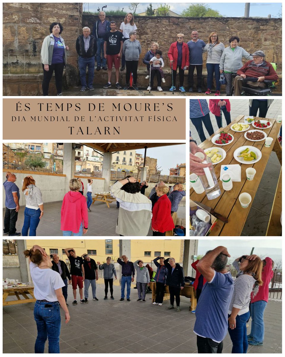 🏃‍♀️💚 Avui a Talarn hem celebrat el Dia Mundial de l’Activitat Física amb @AbsTremp!

✅ Caminada
✅ Estiraments
✅ Fruita i fruits secs 🍎🍓🥜
Gràcies a totes les persones participants!