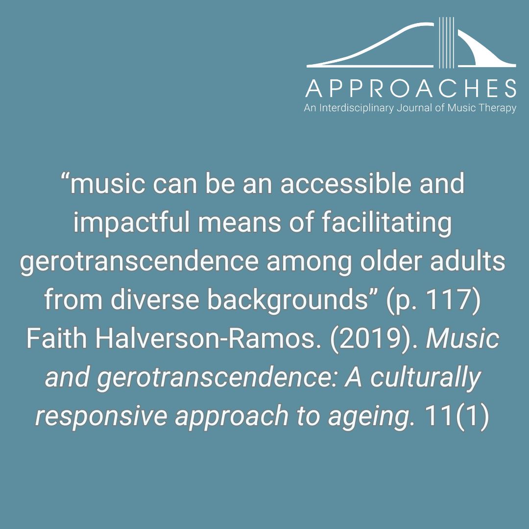 World Music Therapy Week 2025: Celebrating the Power of Music Across Ages! 

📖
journals.qmu.ac.uk/approaches/art…

#ApproachesJournal #WorldMusicTherapyWeek #MusicTherapy #Gerotranscendence