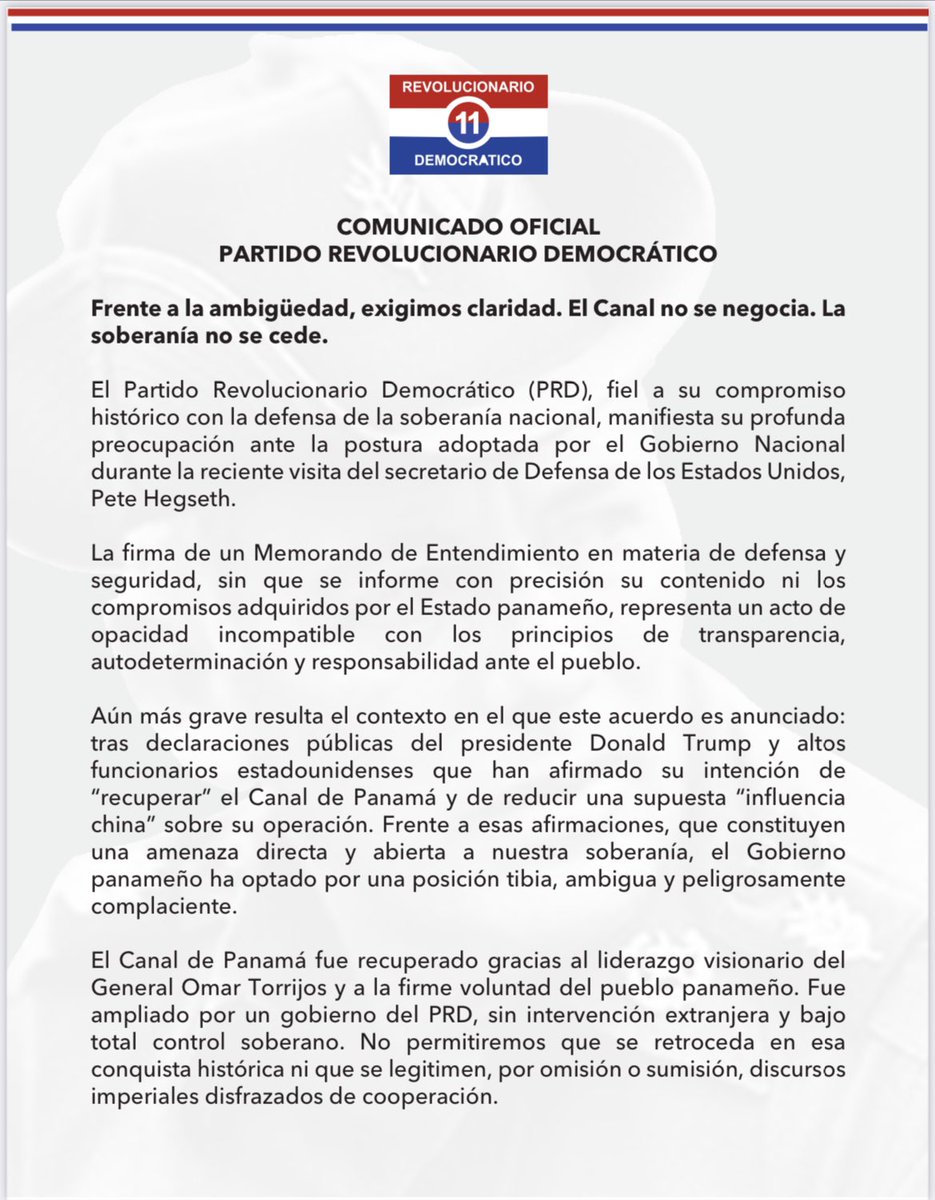PRD Panamá tweet media