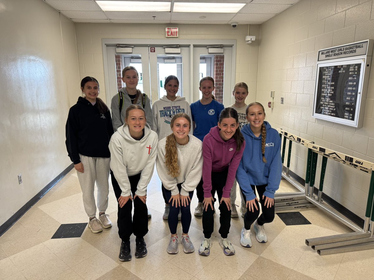 MWestGirlsTrack's tweet image. Our JV medalists from yesterday’s triangular at Millard South.  Some very promising performances from these girls. #WildcatPower