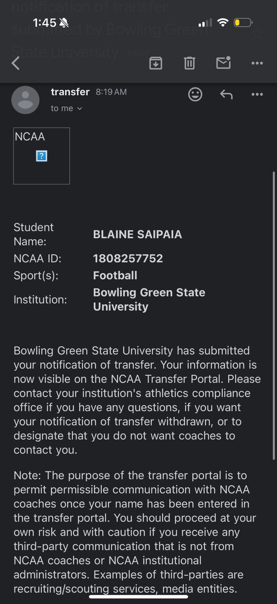 sefa3saip's tweet image. Transfer portal✅