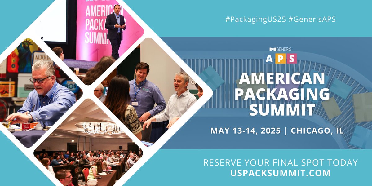 Don't miss the final opportunity to lead our final workshop session at the American Packaging Summit on May 13-14 at the Marriott Chicago O'Hare and connect with 140+ #packaging executives from leading brands.

View details at: hubs.ly/Q03gyMyy0

#PackagingUS25 #GenerisAPS