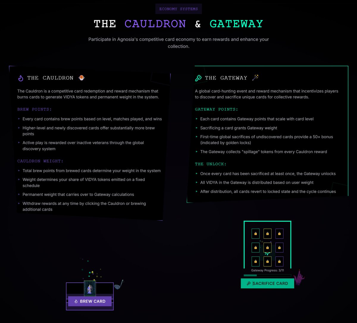 Agnosia's incentives are actually pretty cool.