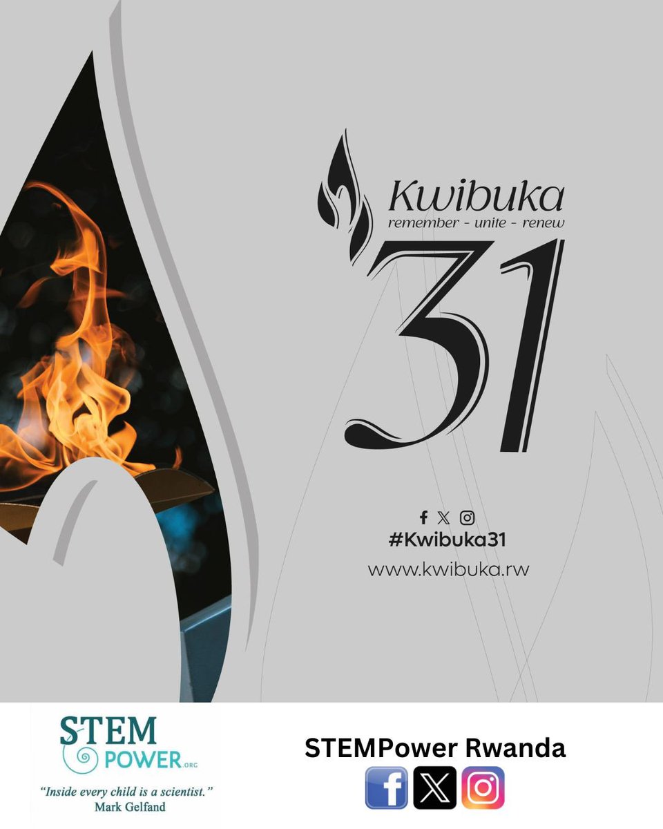 As Rwandans and the world commemorate the 1994 Genocide against the Tutsi, STEMpower stands in solidarity with the Rwandan people—honoring their resilience and renewing our commitment to the nation’s ongoing development journey.

#Kwibuka31