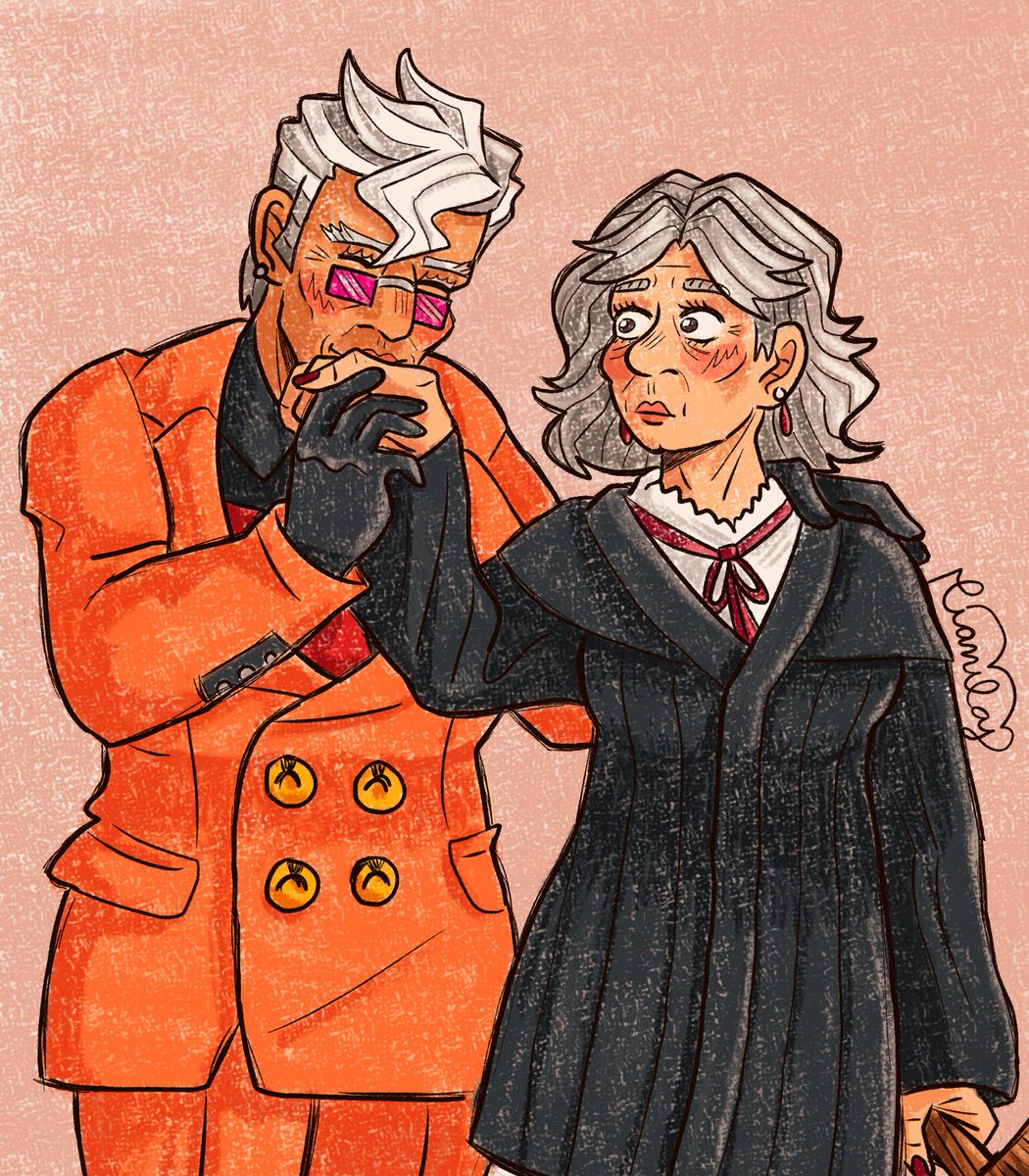 rian2laj's tweet photo. #judgegant #damongant #aceattorney SAVE ME OLD WOMAN YURI‼️ https://t.co/IE139VdvSt