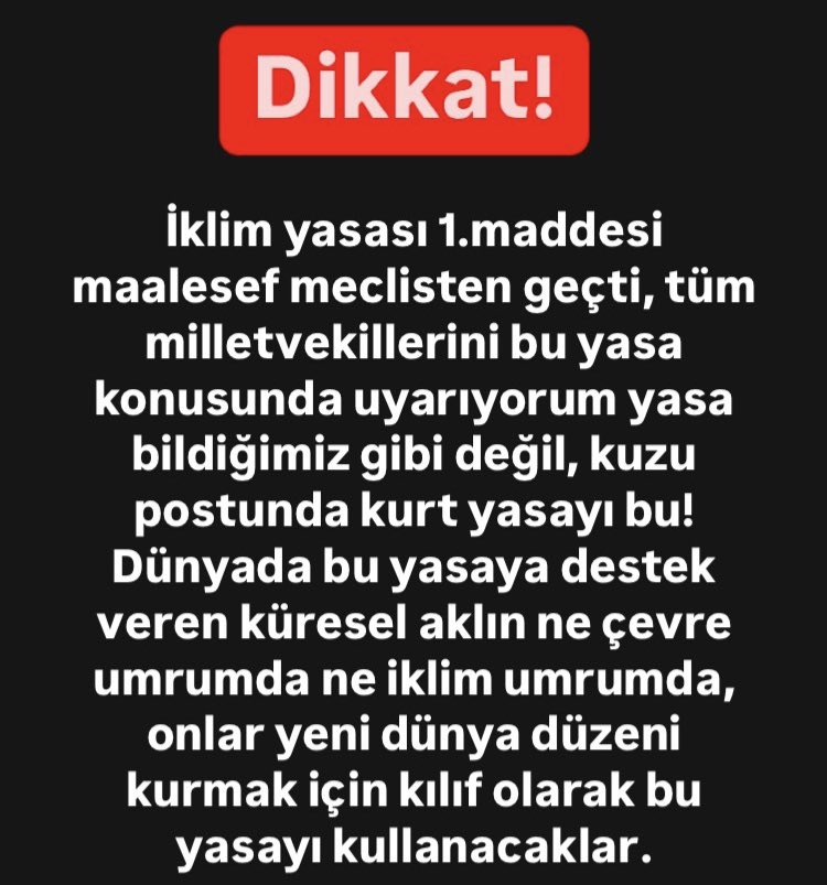 #iklimkanununahayır