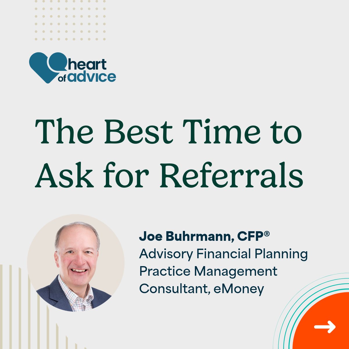 eMoneyAdvisor's tweet photo. 💡Referrals are a powerful indicator of your practice's health and success. Are you receiving all the referrals you potentially could?
👇🏽Find out how to leverage your excellent service to get more client referrals.
https://t.co/f5I2o1vLvV
#financialplanningtips #referrals https://t.co/kkEALBjhrj