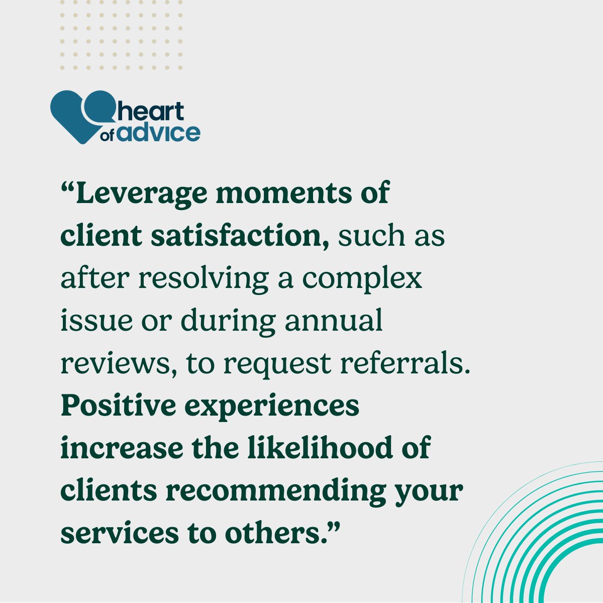 eMoneyAdvisor's tweet photo. 💡Referrals are a powerful indicator of your practice's health and success. Are you receiving all the referrals you potentially could?
👇🏽Find out how to leverage your excellent service to get more client referrals.
https://t.co/f5I2o1vLvV
#financialplanningtips #referrals https://t.co/kkEALBjhrj