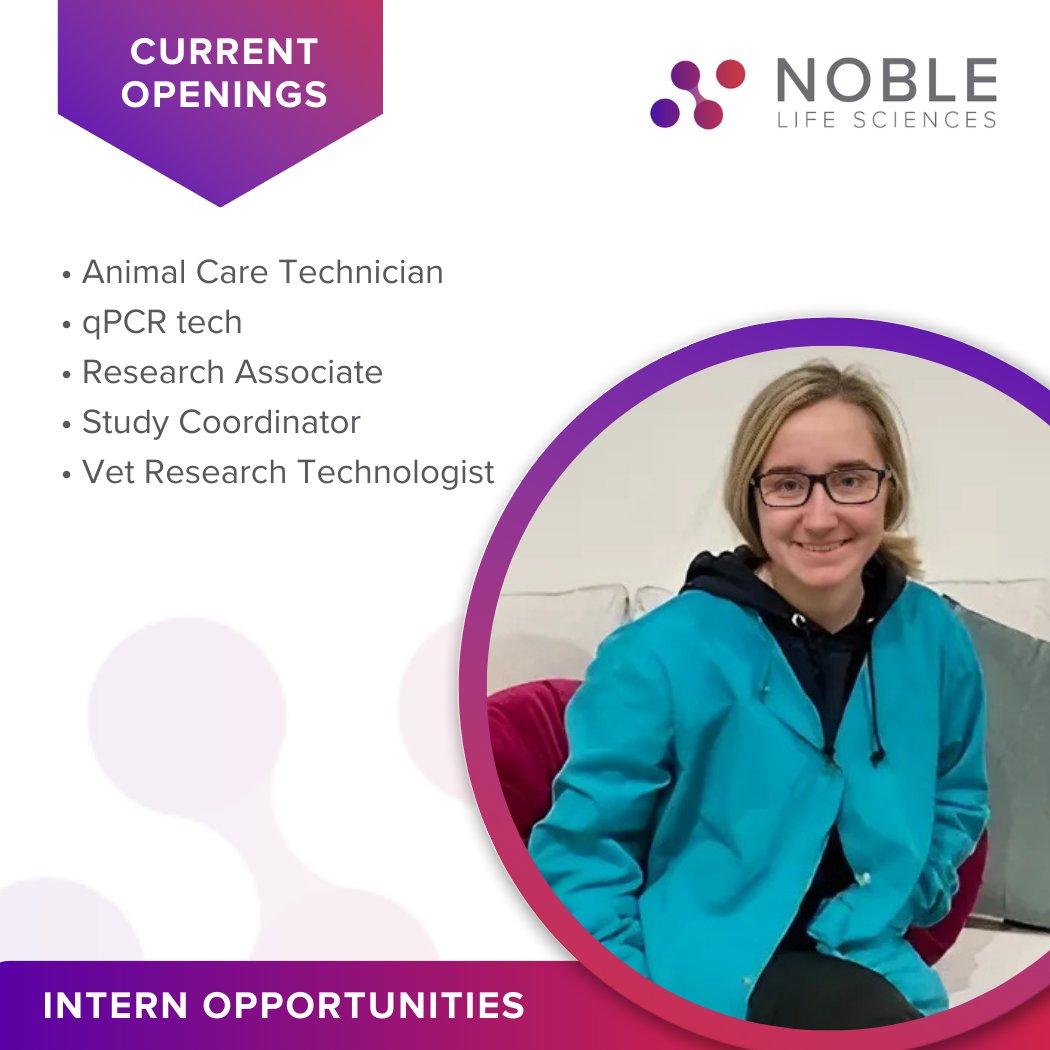 LifeNoble's tweet photo. Our summer internship program is now accepting applications. We offer both paid &amp; unpaid opportunities, depending on the role—so there’s a fit for a range of experience levels and interests. Send your resume here: khaslbeck@noblelifesci.com

#hiringinterns #collegestudents https://t.co/gO744fExtN