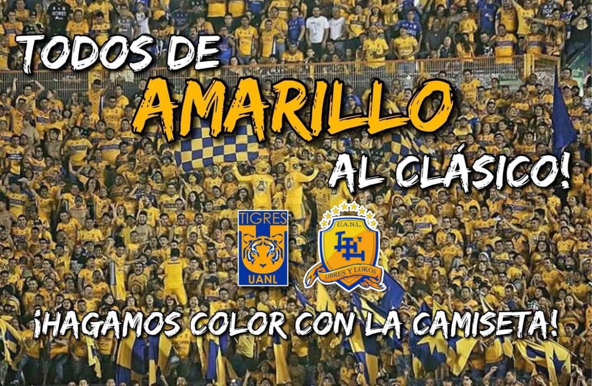 El sábado todos DE AMARILLO al volcán, pintemos la cancha más pasional de México y hagámos una fiesta.